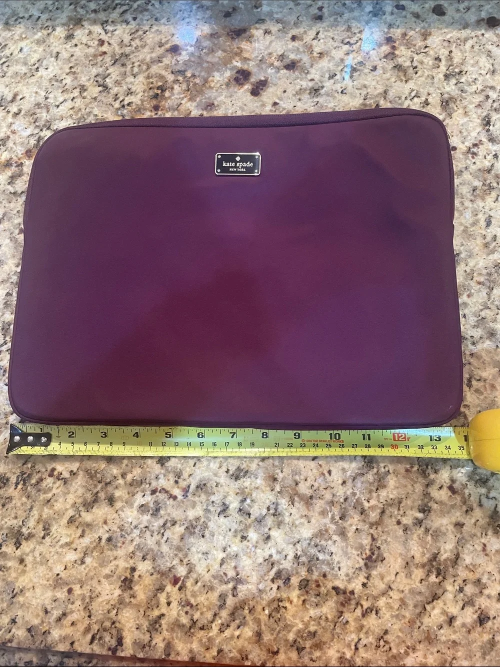 kate spade Plum Zip Tablet Sleeve in Deep Berry